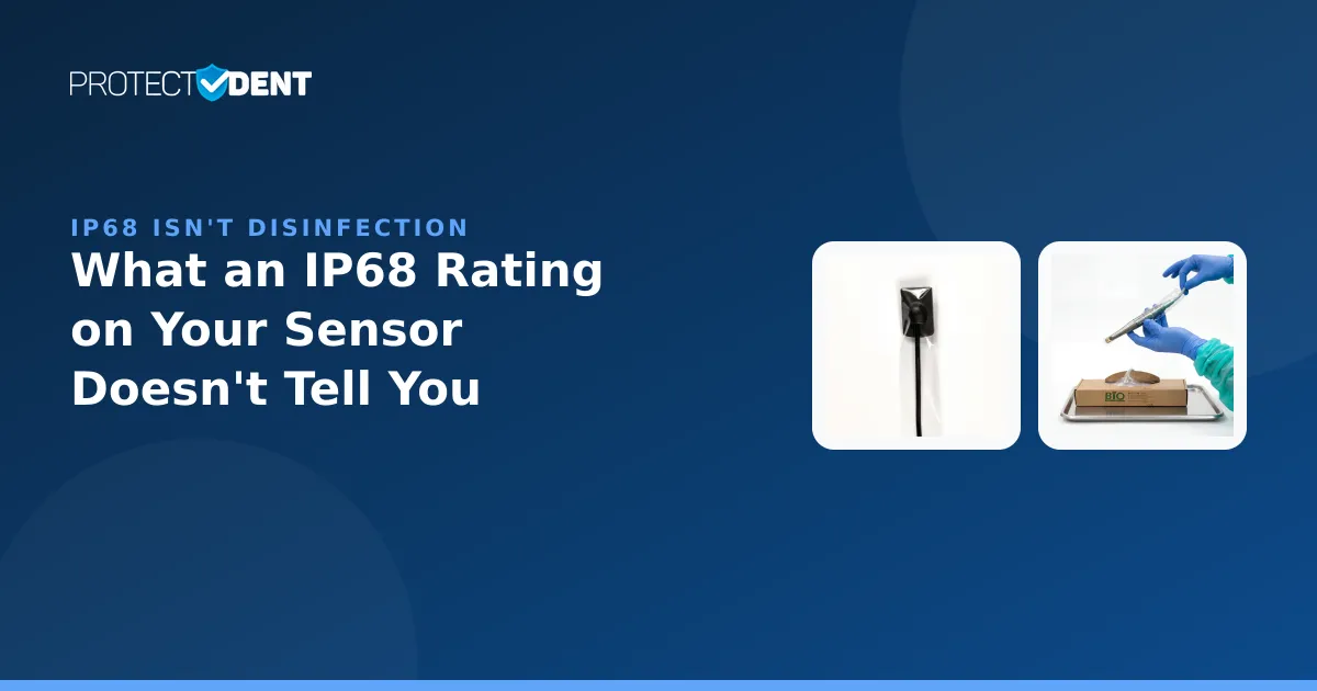 PROTECTDENT banner: sensor IP68 rating versus disinfection requirements