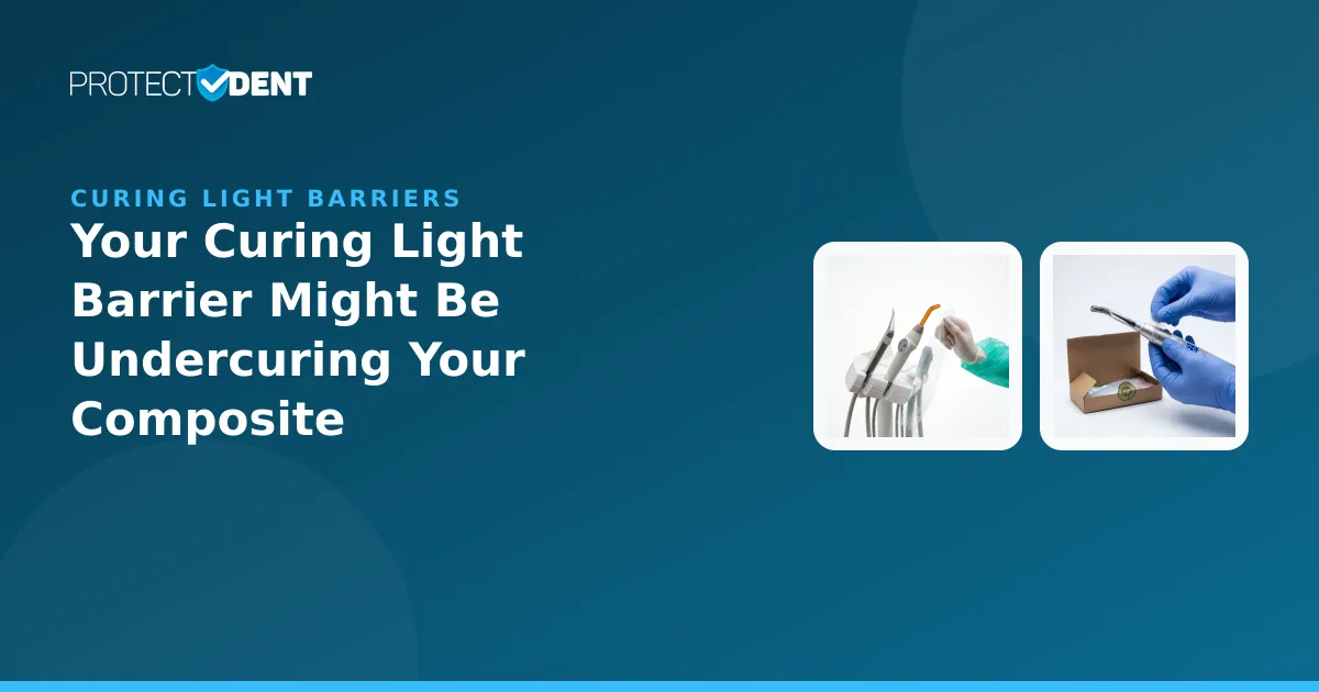 PROTECTDENT banner: curing light barrier light output check